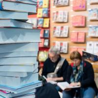 Belletristk-Messestand der leipziger Buchmesse 2019