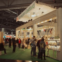 Der Messestand des Gastlandes 2025 Norwegen auf der Leipziger Buchmesse 2025