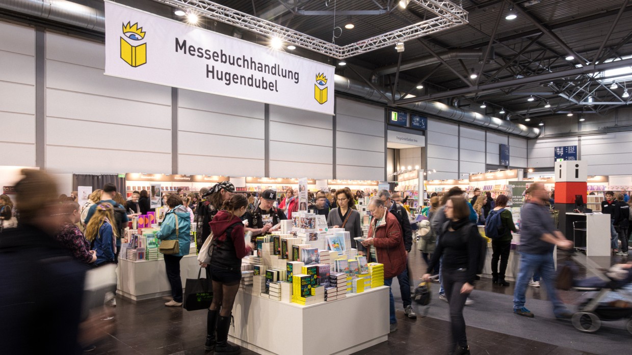 Hugendubel Messebuchhandlung auf der Leipziger Buchmesse 2025
