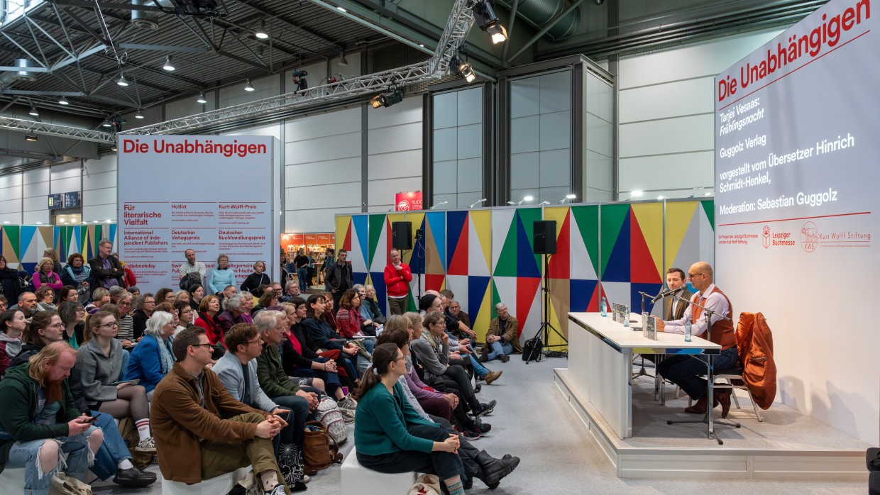 Bühnengespräch auf der Bühne "Die Unabhängigen" der Buchmesse 2025