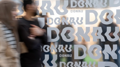 Messestand des Fokusthemas Donau auf der Leipziger Buchmesse 2026