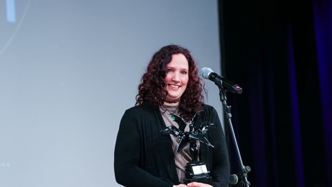 Jenna T. Scriver bei der Verleihung des Phantastikpreises SERAPH auf der Leipziger Buchmesse 2026