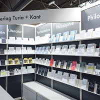 Exhibition stand of Turia + Kant publishing house at the Leipzig Book Fair 2025